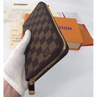 Louis Vuitton LV Women Zippy Wallet Damier Ebene Canvas-Brown