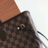 Louis Vuitton Women LV Neverfull MM in Damier Ebène Canvas