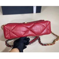 Chanel Women Chanel 19 Large Flap Bag Lambskin Leather-Rose