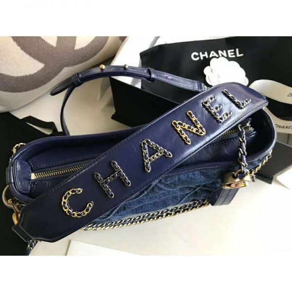 Chanel Women Chanel’s Gabrielle Small Hobo Bag Denim Tweeds & Fabrics (4)