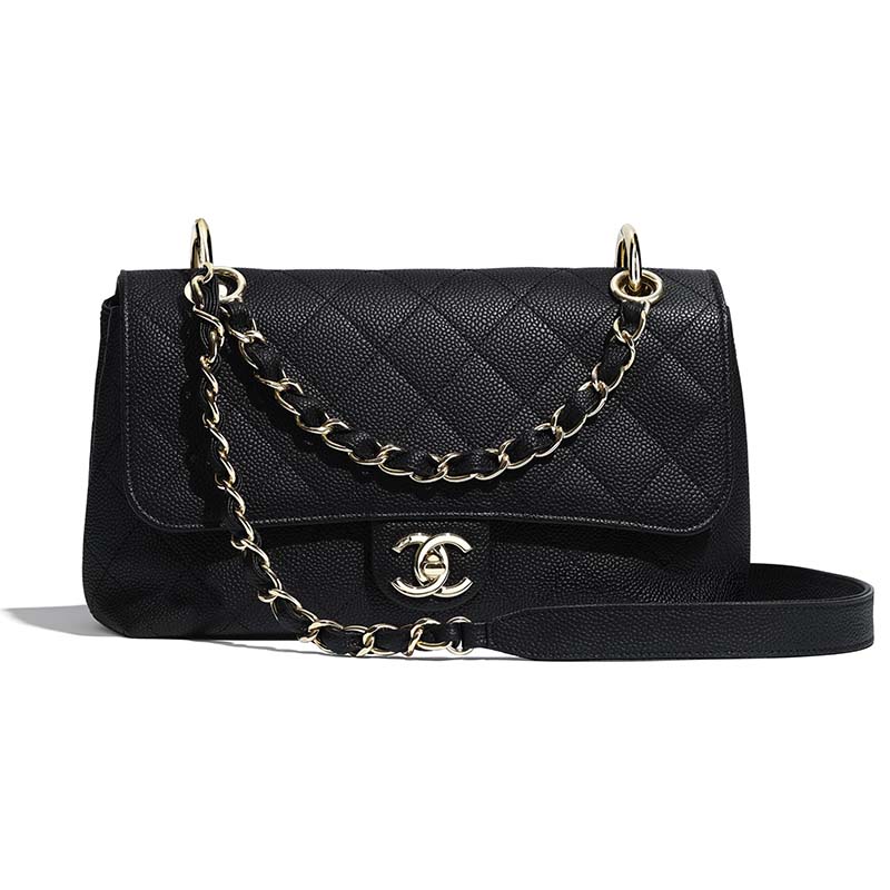 chanel classic flap bag caviar leather