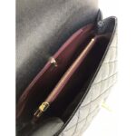 Chanel Women Flap Bag with Top Handle in Grained Calfskin-Black - Imagen 9