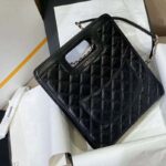 Chanel Women Small Shopping Bag in Aged Calfskin Leather-Black - Image 8