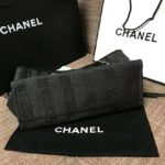 Chanel Women Large Shopping Bag in Mixed Fibers-Black - immagine 9