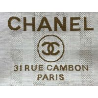 Chanel Women Shopping Bag in Mixed Fibers-Beige