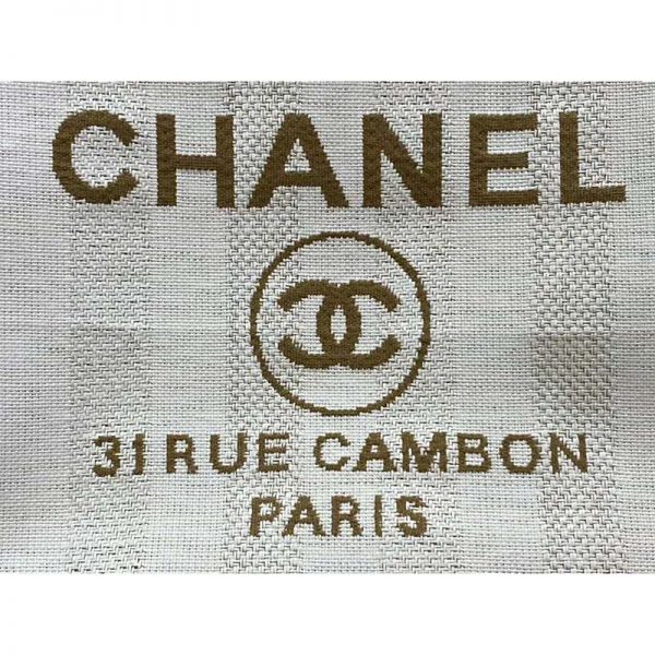 Chanel Women Shopping Bag in Mixed Fibers-Beige (13)
