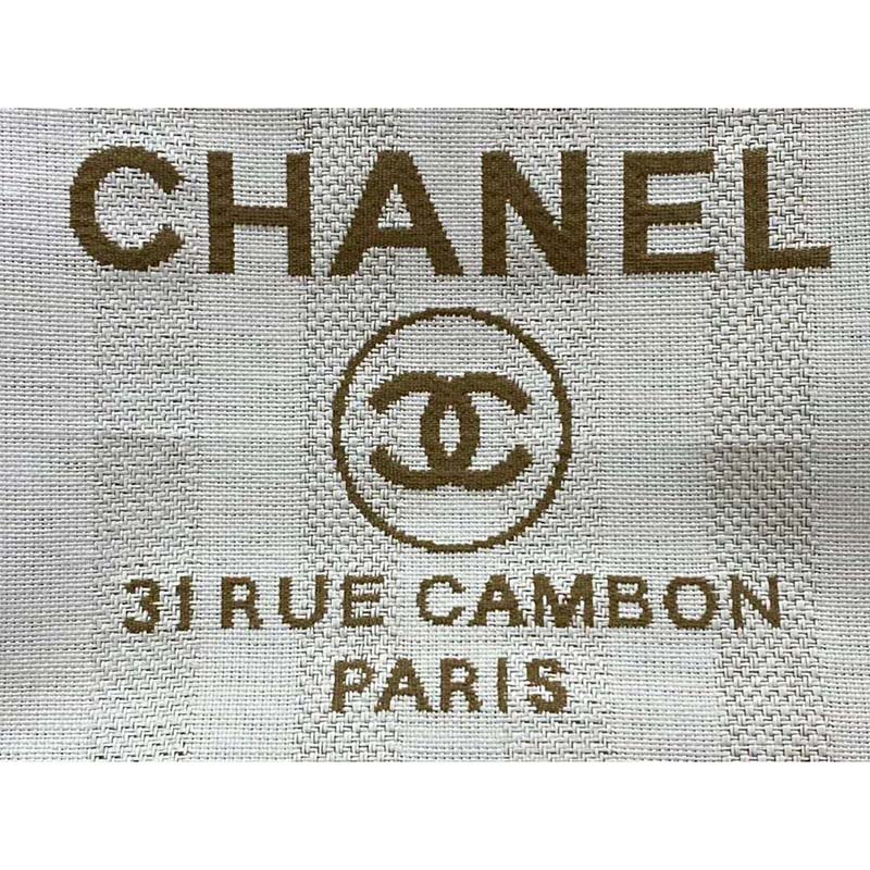 Chanel Women Shopping Bag in Mixed Fibers-Beige - LULUX