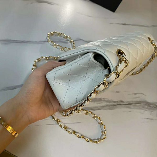 Chanel Women Small Flap Bag Grained Calfskin & Gold-Tone Metal (5)