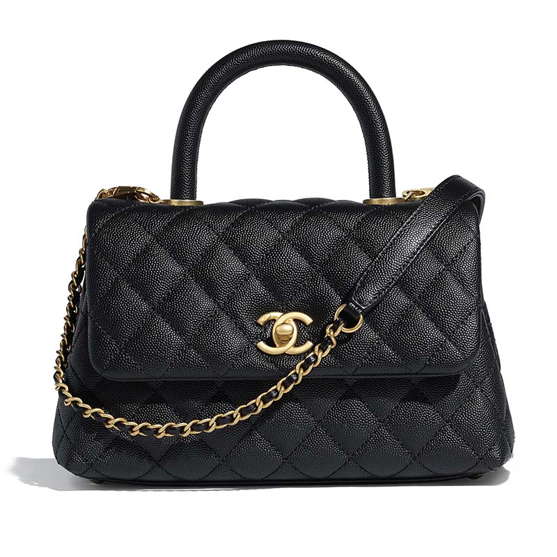 Chanel Small Flap Bag with Top Handle AS3653 B09576 94305, Black, One Size