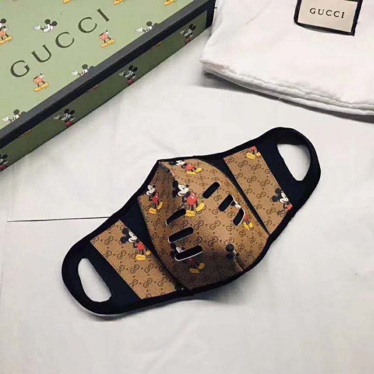 Gucci GG Unisex Disney Gucci Facial Mask Double G Supreme Canvas LULUX