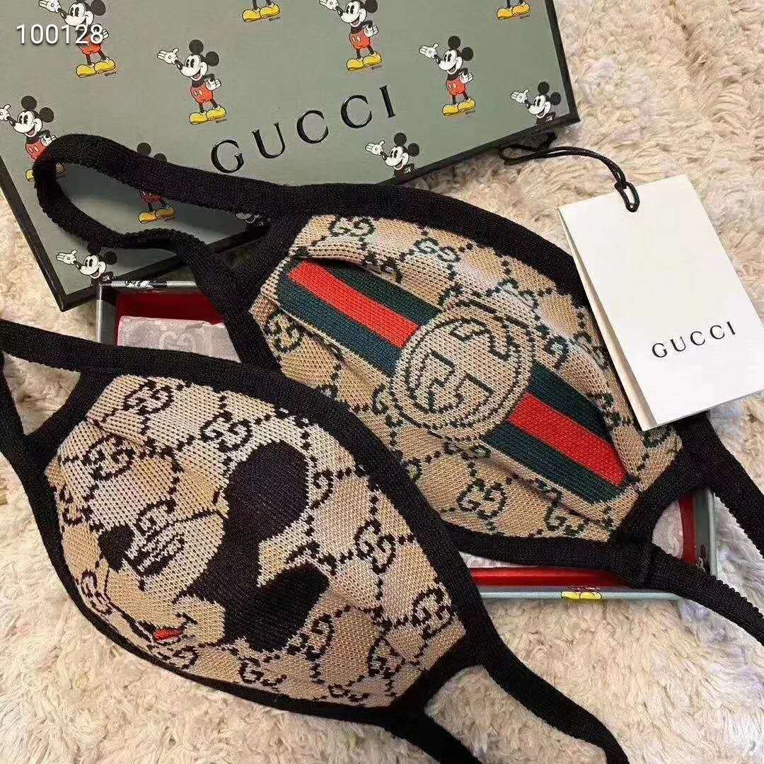 Gucci GG Unisex Disney x Gucci Facial Mask Double G Supreme Canvas - LULUX