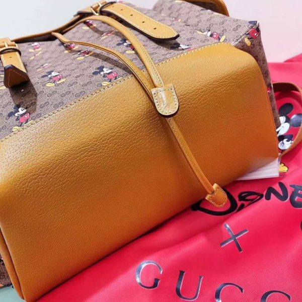 Gucci GG Unisex Disney x Gucci Medium Backpack BeigeEbony (7)