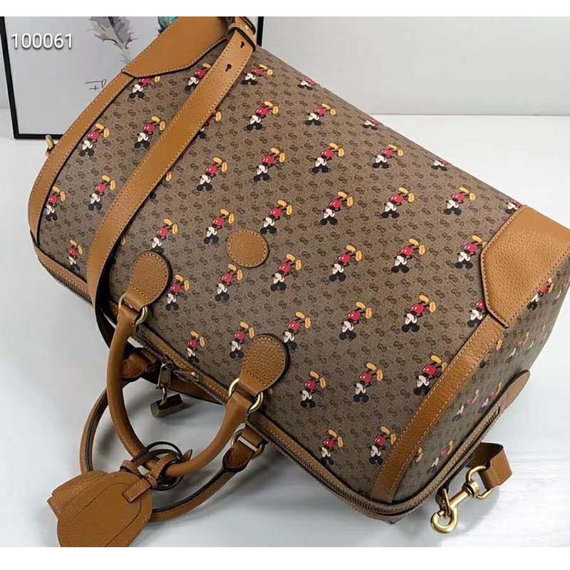 Gucci GG Unisex Disney x Gucci Medium Carry-On Duffle-Brown