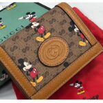 Gucci GG Unisex Disney x Gucci Card Case Wallet-Brown - Image 6