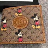 Gucci GG Unisex Disney x Gucci Wallet GG Supreme Canvas-Brown