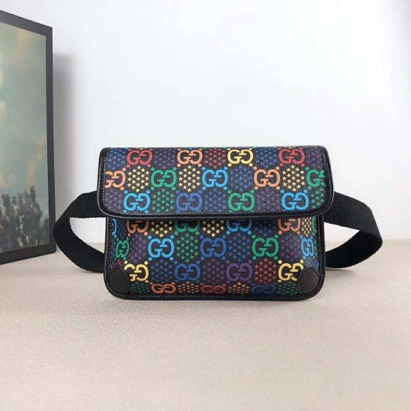 Gucci GG Unisex GG Psychedelic Belt Bag Psychedelic Supreme Canvas (7)