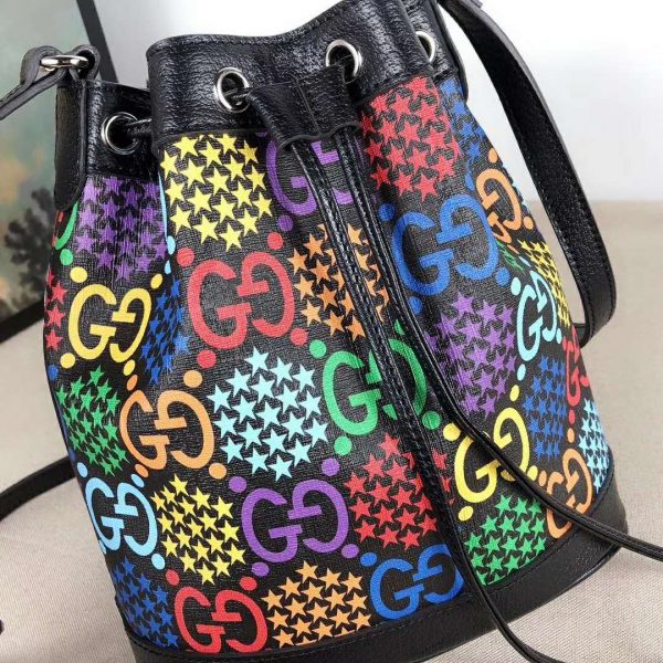 Gucci GG Unisex GG Psychedelic Bucket Bag Psychedelic Supreme Canvas (6)