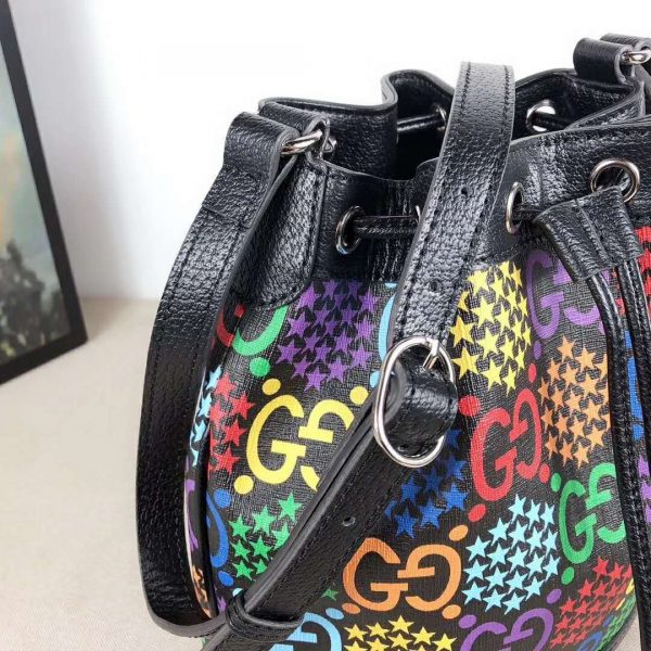 Gucci GG Unisex GG Psychedelic Bucket Bag Psychedelic Supreme Canvas (7)
