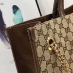 Gucci GG Unisex Gucci 1955 Horsebit Large Tote Bag-Brown - Image 8