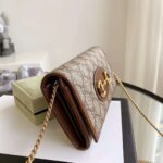 Gucci GG Unisex Gucci 1955 Horsebit Wallet with Chain-Brown - Bild 8