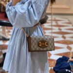 Gucci GG Unisex Gucci 1955 Horsebit Wallet with Chain-Brown - Bild 14