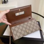 Gucci GG Unisex Gucci 1955 Horsebit Wallet with Chain-Brown - Bild 15