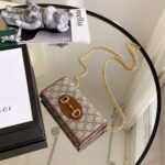 Gucci GG Unisex Gucci 1955 Horsebit Wallet with Chain-Brown - Bild 11