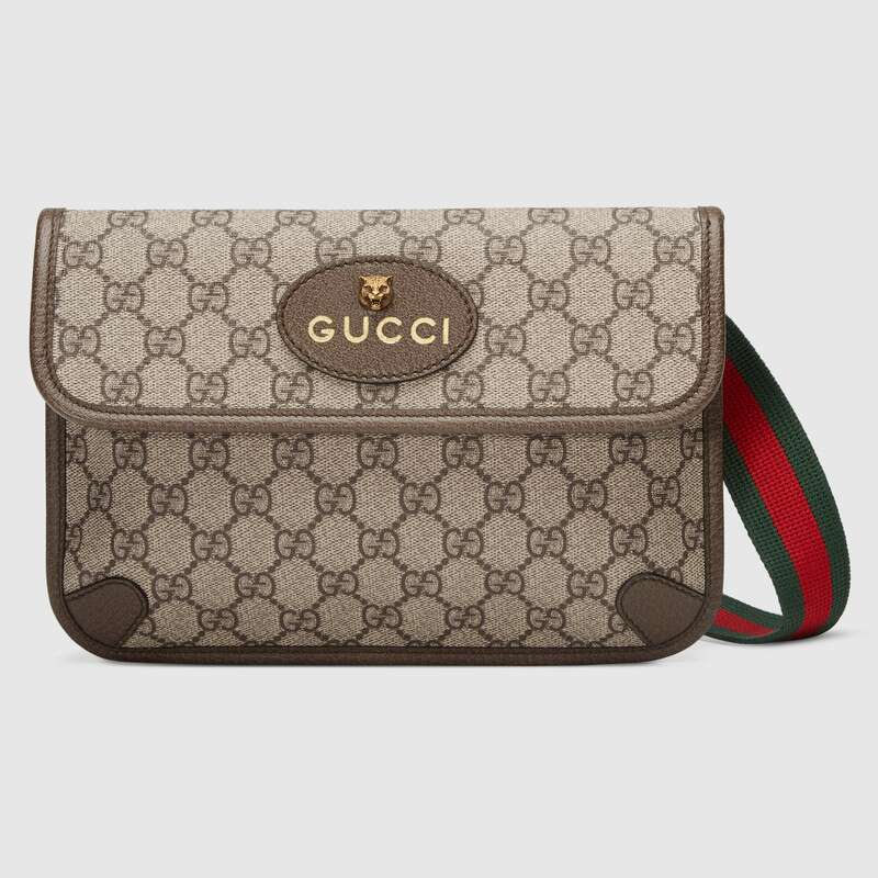 Gucci GG Unisex Neo Vintage GG Supreme Belt Bag-Beige - LULUX