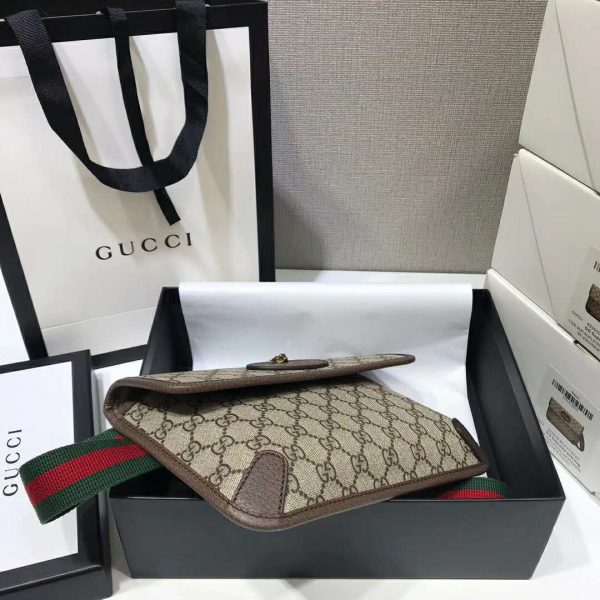 Gucci GG Unisex Neo Vintage GG Supreme Belt Bag-Beige (5)