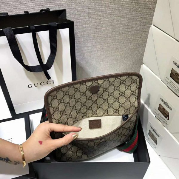 Gucci GG Unisex Neo Vintage GG Supreme Belt Bag-Beige (9)