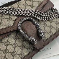 Gucci GG Women Dionysus GG Top Handle Bag Beige Supreme Canvas