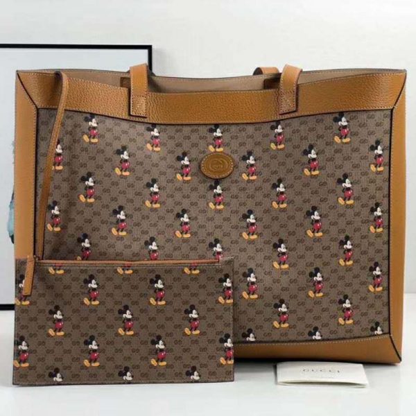 Gucci GG Women Disney x Gucci Medium Tote GG Supreme Canvas (7)