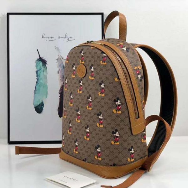 Gucci GG Women Disney x Gucci Small Backpack GG Supreme Canvas (3)