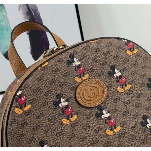 Gucci GG Women Disney x Gucci Small Backpack GG Supreme Canvas (7)