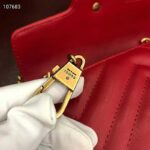 Gucci GG Women GG Marmont Matelassé Leather Super Mini Bag-Red - Image 11