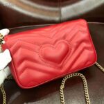 Gucci GG Women GG Marmont Matelassé Leather Super Mini Bag-Red - Image 5