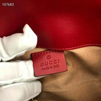 Gucci GG Women GG Marmont Matelassé Leather Super Mini Bag-Red