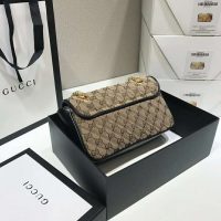 Gucci GG Women GG Marmont Mini Bag Beige Original Canvas