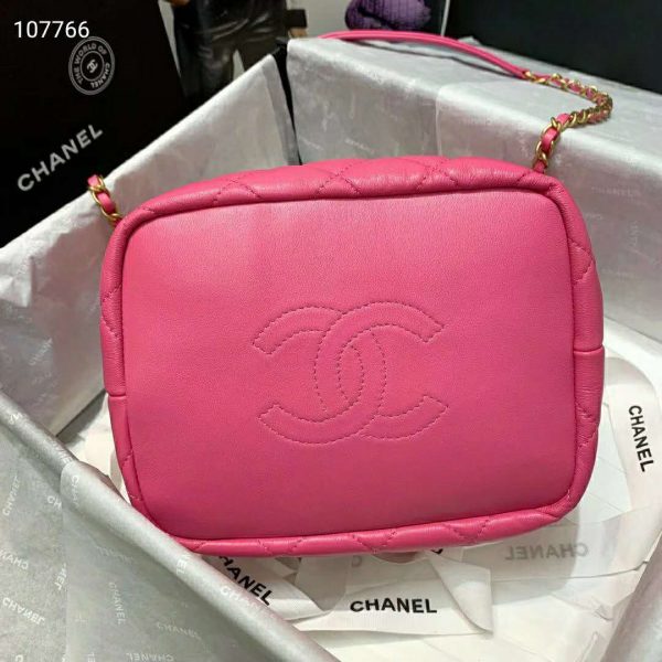 Gucci GG Women GG Marmont Mini Top Handle Bag-Pink (9)