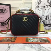 Gucci GG Women GG Marmont Small Shoulder Bag with Bamboo