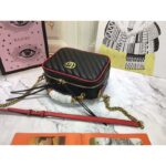 Gucci GG Women GG Marmont Small Shoulder Bag with Bamboo - Image 5