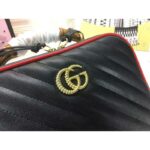 Gucci GG Women GG Marmont Small Shoulder Bag with Bamboo - Image 9