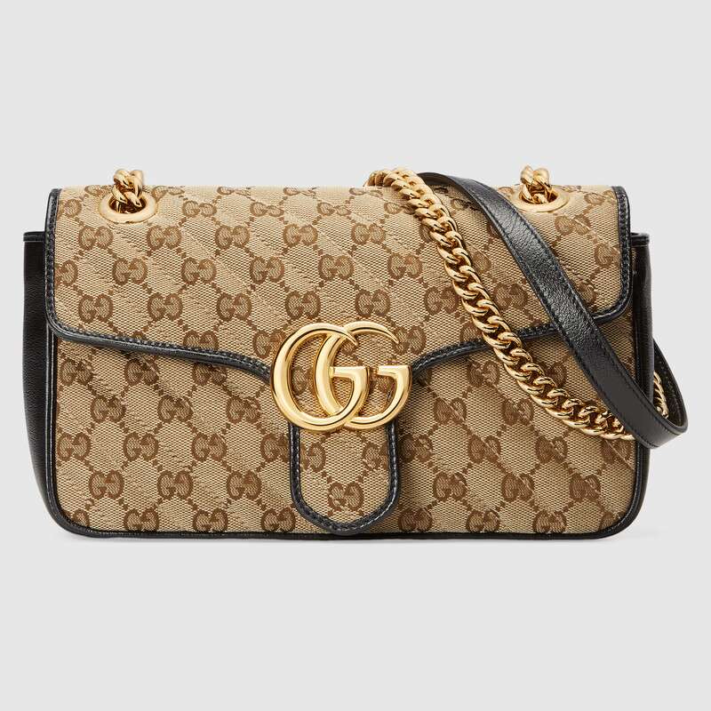 Gucci GG Canvas GG Marmont Small Shoulder Bag (SHF-divK5I) – LuxeDH