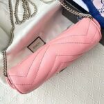 Gucci GG Women GG Marmont Super Mini Bag Pink Matelassé Chevron - Image 6