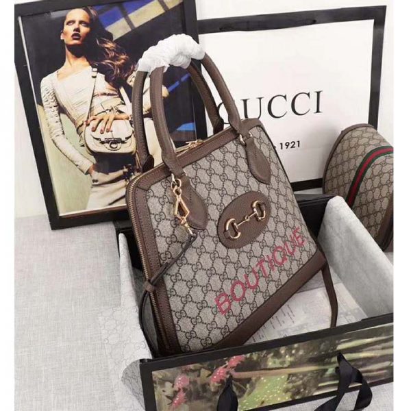 Gucci GG Women Gucci 1955 Horsebit Medium Top Handle Bag (6)