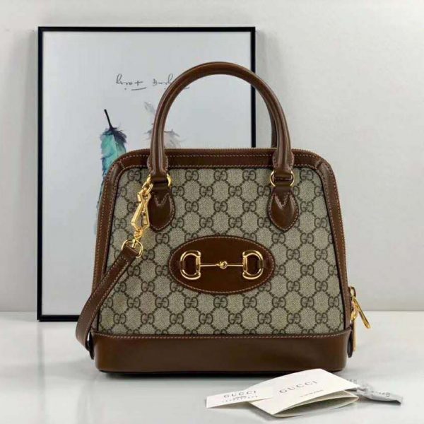 Gucci GG Women Gucci 1955 Horsebit Small Top Handle Bag (2)