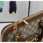 Gucci GG Women Gucci 1955 Horsebit Small Top Handle Bag - Imagen 10