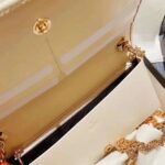 Gucci GG Women Gucci 1955 Horsebit Wallet with Chain-White - Imagen 7