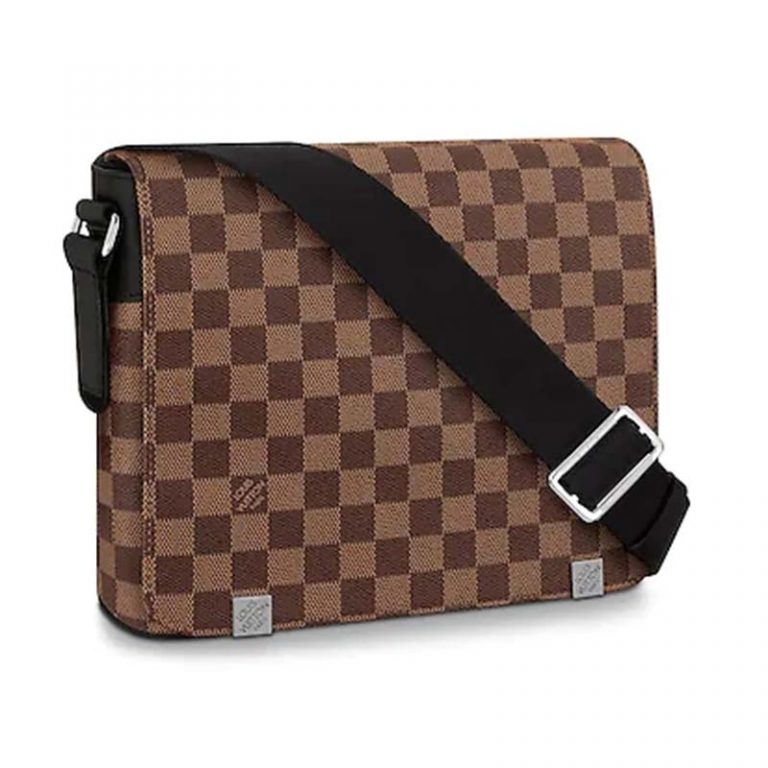 Louis Vuitton LV Men District MM Bag Damier Ebene Canvas LULUX