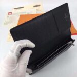 Louis Vuitton LV Unisex Brazza Wallet Damier Infini Onyx Silver Leather – Bild 11